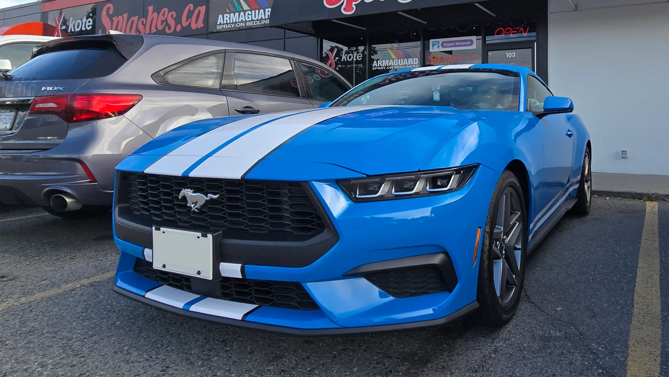 mustang stripes decal wrap
