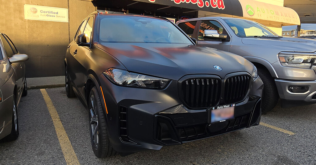 bmw satin black wrap