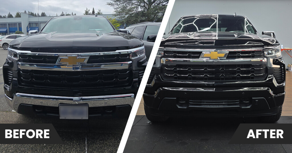 chrome delete bumper before and after