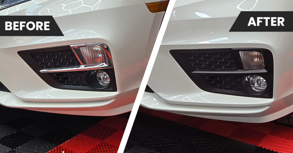chrome delete fog lights trims before and after