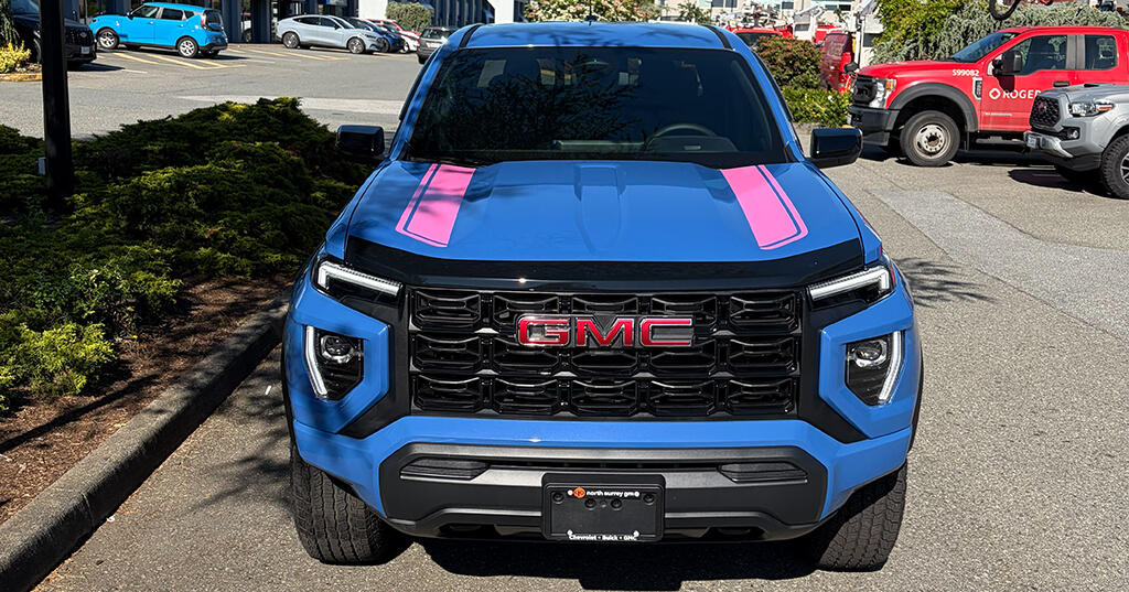 gmc custom hood decal