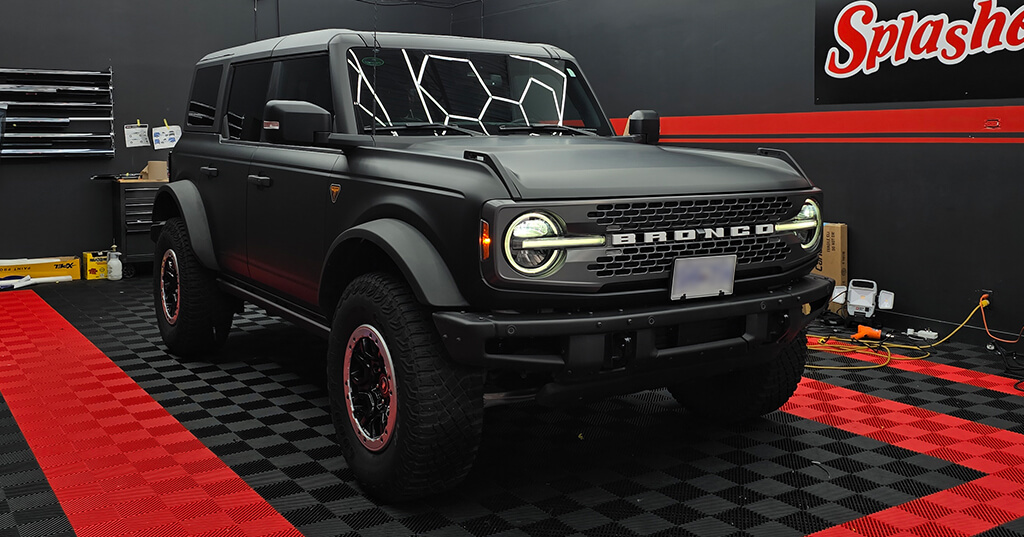 satin black bronco wrap